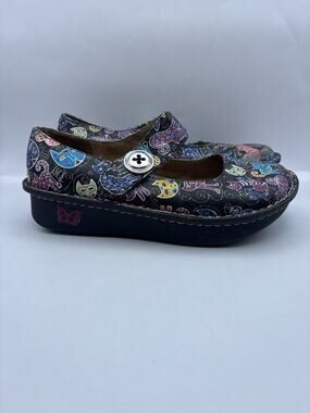 Alegria Paloma Mary Jane Cat Print Shoes Women Size 37 US 7 - 7.5